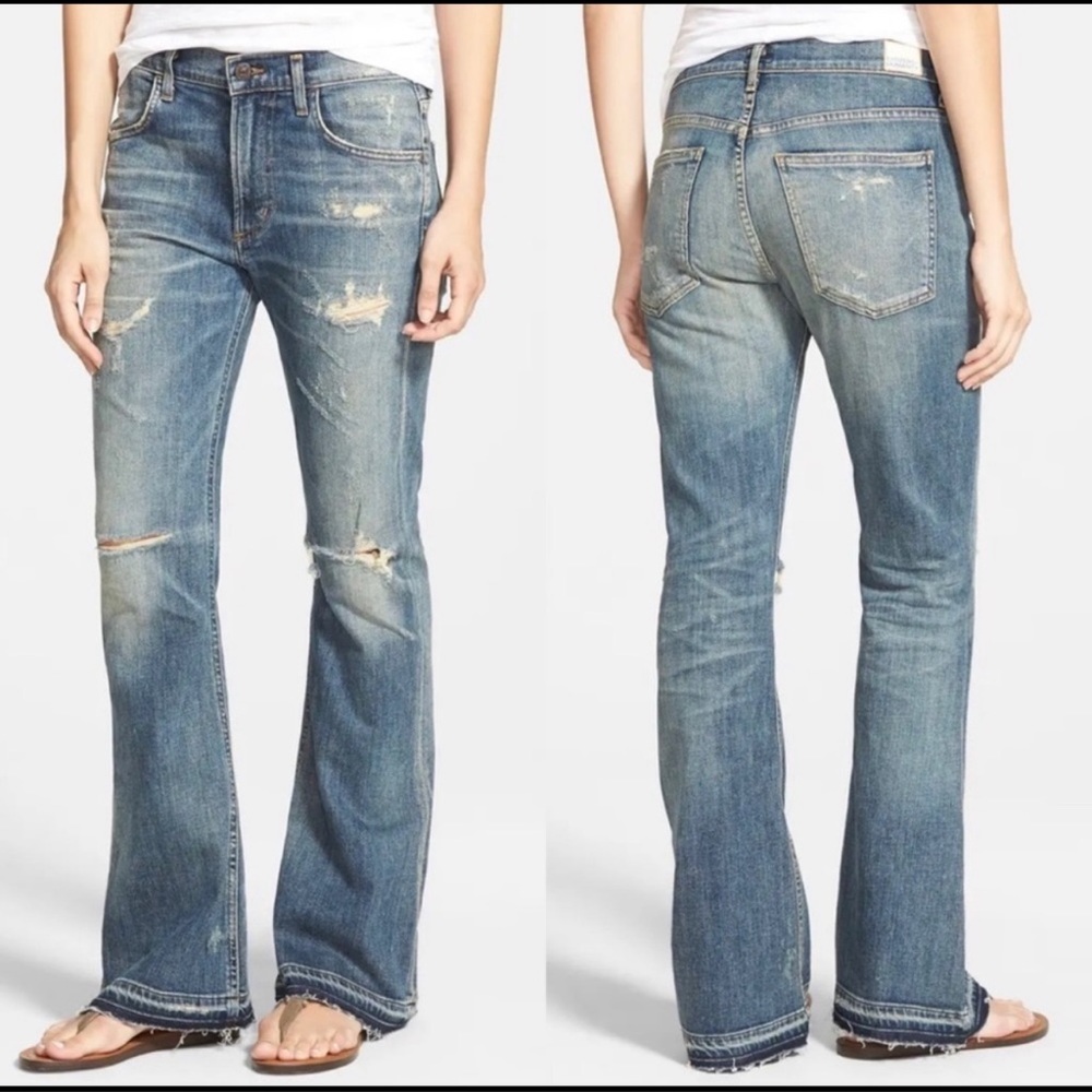 • Citizens of Humanity • Drew Flip Flop Jeans Rip